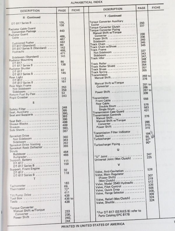 International TD-25B Crawler Tractor & Equipment Parts Manual Catalog Assembly - Image 5