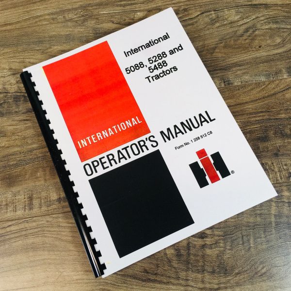 Case Ih 5088 Tractor Operators Owners Manual