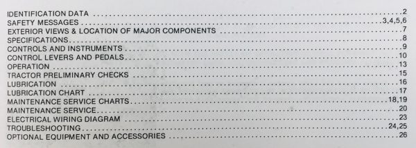 White Field Boss 16 Tractor Operators Owners Manual Maintentance Lube Adjustment - Image 2