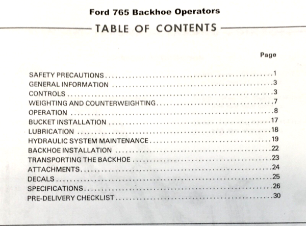 Ford 340A 540A Tractor 745 Loader 765 Backhoe Service Parts Operator Manual Set - Image 9