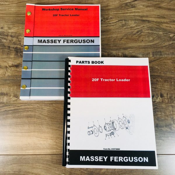 Massey Ferguson 20F Tractor Loader Service Parts Manual Repair Shop Set Book