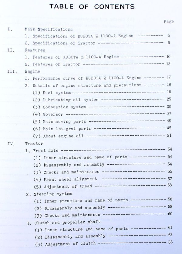 Kubota L210 Tractor Service Repair Manual Shop Book Overhaul Troubleshoot - Image 2