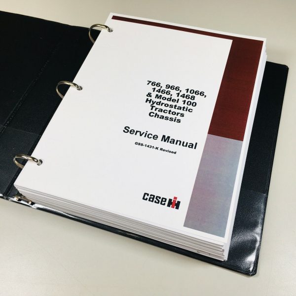 International 766 966 1066 1466 1468 Hydro 100 Tractor Service Manual Shop Book - Image 11
