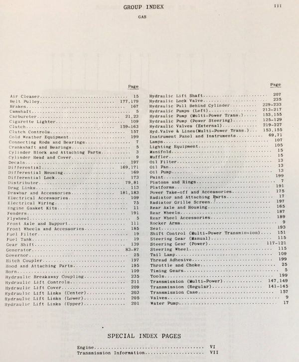 Massey Ferguson MF 35 Diesel Tractor Parts Operators Manual Set Owner Catalog - Image 8