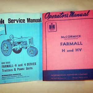 Farmall H Hv Tractor Service Manual Operators Owners Shop Repair Workshop Set