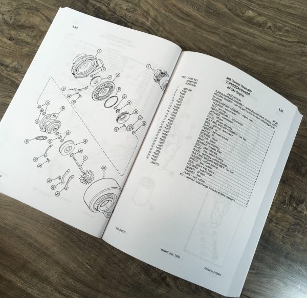 Case 888 Excavator Crawler Parts Operators Manual Owners Set PIN 0015041-After - Image 8