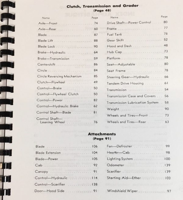 Parts Manual For Caterpillar 14 Motor Grader SN 78E1-Up Electric Starting Cat - Image 3