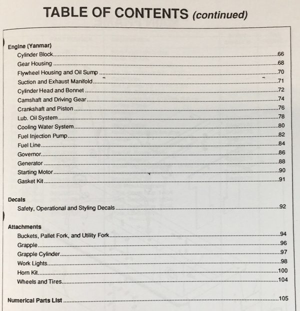 Mustang 910 Skidsteer Loader Parts Manual Catalog Book Assembly Schematics Views - Image 3