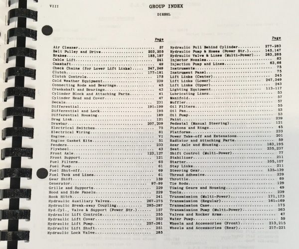 Massey Ferguson MF50 & 50 AG Tractor Service Parts Manual Repair Catalog BookSet - Image 5