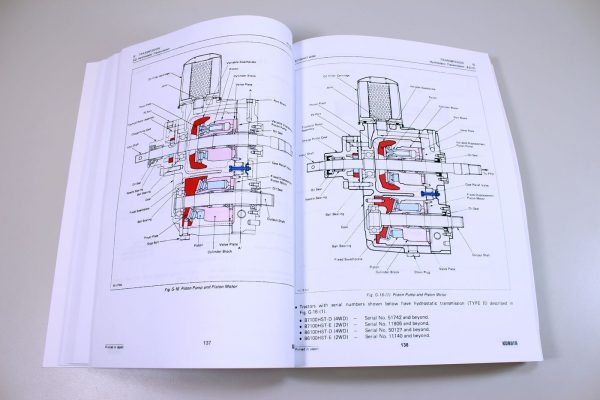 Kubota B7100Hst-D Old Type Tractor Service Parts Operators Manual Shop Set - Image 7