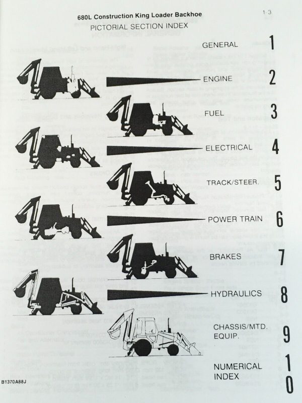 Case 680L Construction King Loader Backhoe Parts Catalog Operators Manual Set - Image 2