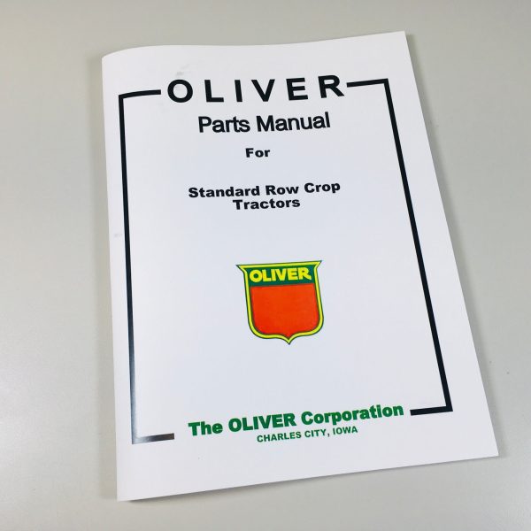 Oliver Hart Parr Parts List Manual Catalog For Standard Row Crop Tractors Old