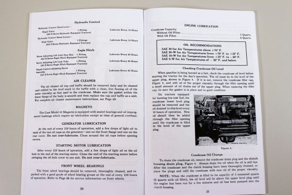 Ji Case S Series Sc So Tractor Owners Operators Manual Maintenance Controls - Image 5