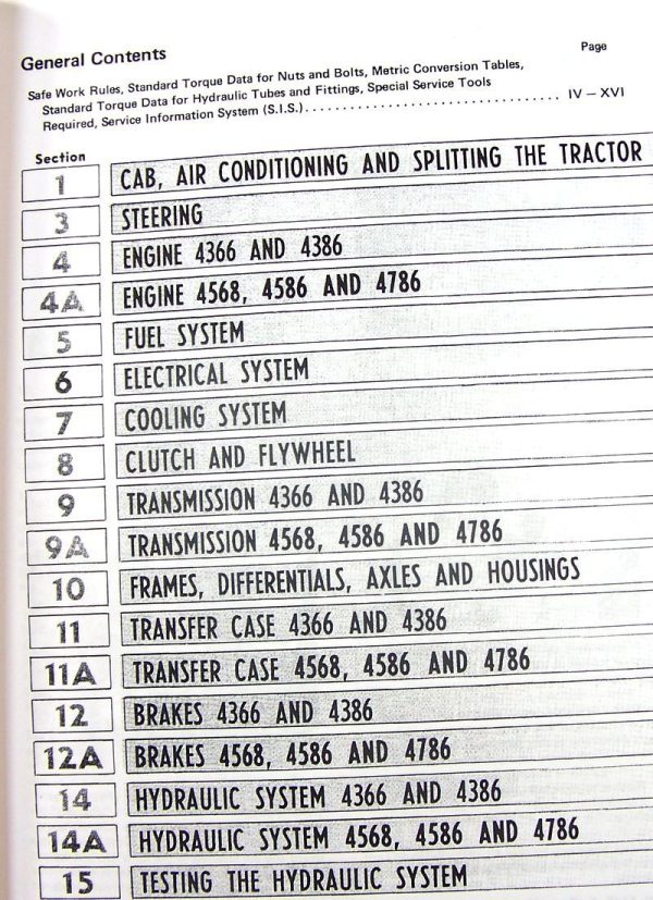 Set International 4366 4386 Tractor Service Manual Shop Repair Ih Workshop Book - Image 2