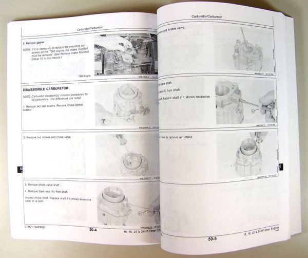 Cub Cadet 982 Chassis Garden Tractor Onan B48G Engine Service Manual Set - Image 11