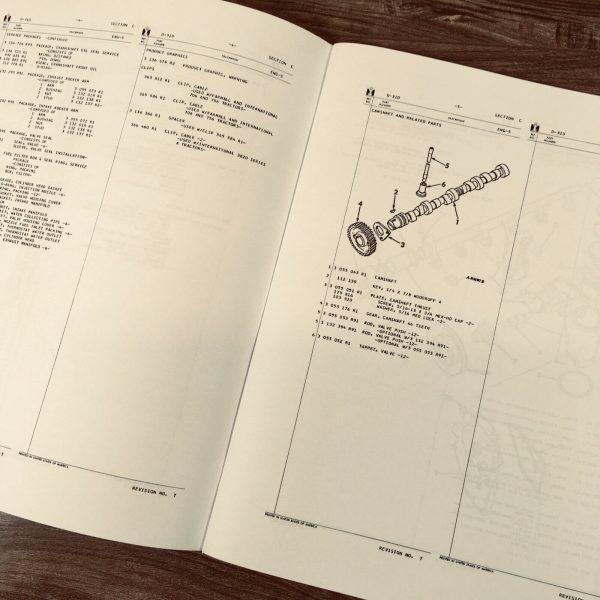 International D-310 Diesel 6 Cylinder Engine Only Service Parts Manual Set Book - Image 10