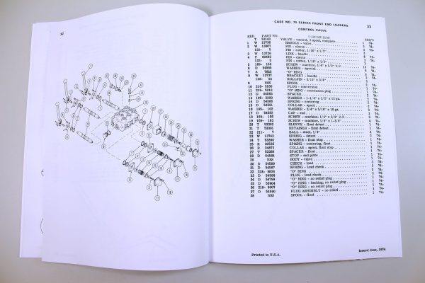 J I Case Model 70 Series Front End Loader Parts Catalog Manual No. A889 - Image 6