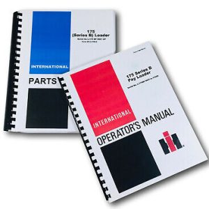 International 175B Crawler Loader Tractor Operators Parts Manual Catalog Set 175