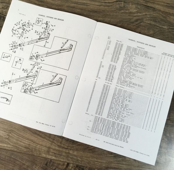 Massey Ferguson Mf 126 130 Wire Tie Balers Parts Operators Manual Service Set - Image 5