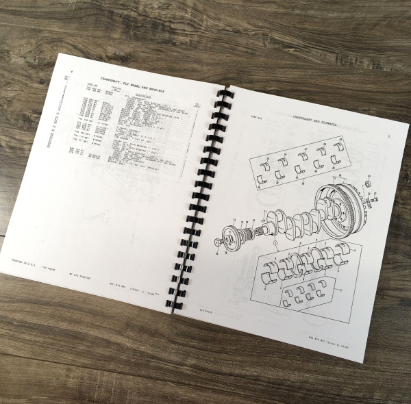 Massey Ferguson MF 270 Tractor Service Parts Manual Repair Shop Set Catalog Book - Image 10