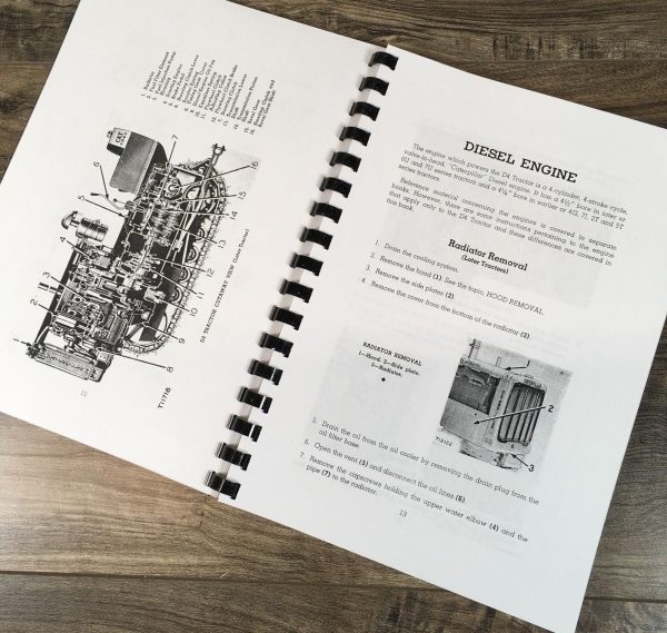 Service Parts Manual Set For Caterpillar D4 Crawler Tractor Catalog SN 7U1-UP - Image 3