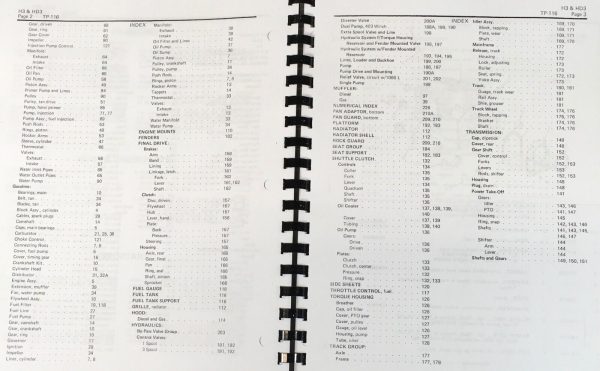 Allis Chalmers H-3 HD-3 Crawler Tractor Parts Operators Manual Set S/N 8694-UP - Image 4