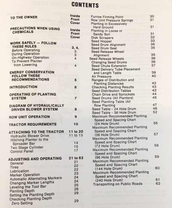 International 800 Cyclo Planter Semi Mounted Parts Operators Manual Set Owners - Image 3