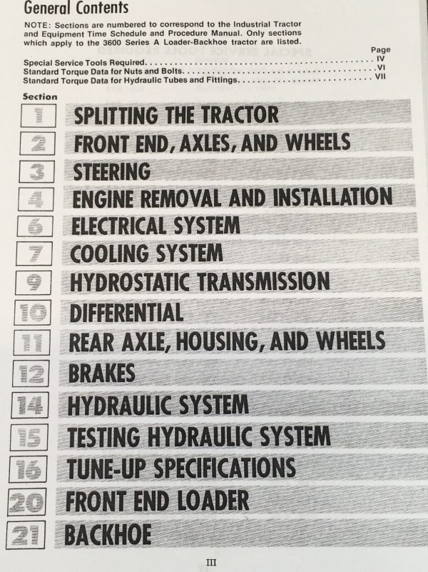 International 3600A 3600 Series A Loader Backhoe Tractor Service Manual Repair - Image 2