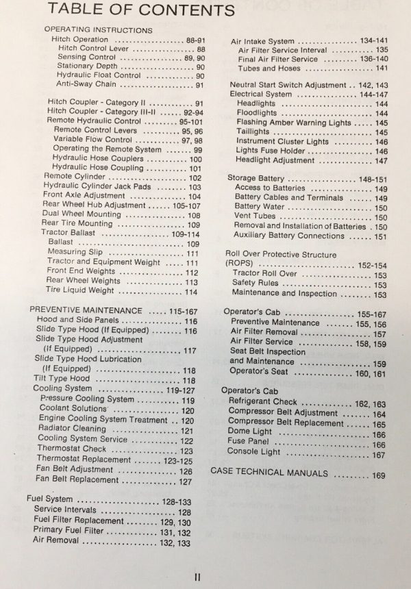 Case 2090 Tractor Service Manual Parts Catalog Operators Owners Repair Shop Set - Image 4