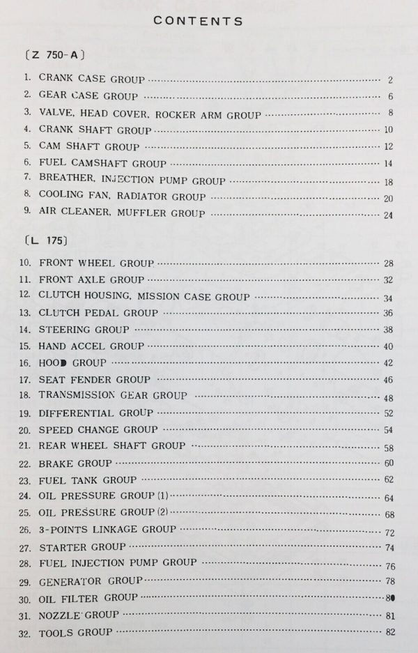 Kubota L175 Tractor Parts Assembly Manual Catalog - Image 2