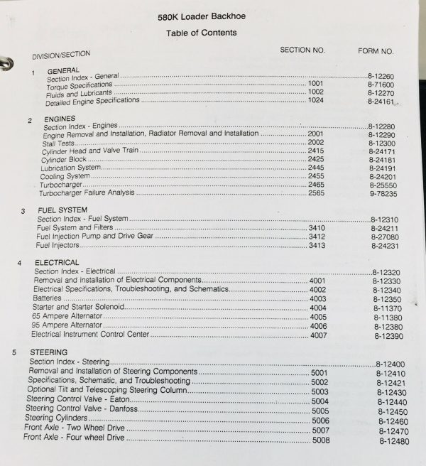 Case 580K Phase Iii 3 Loader Backhoe Service Manual Repair Shop Technical Book - Image 3