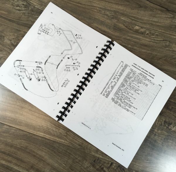 Case 1175 Tractor Operators Parts Manual Catalog Owners Set Serial No 8712001-Up - Image 8