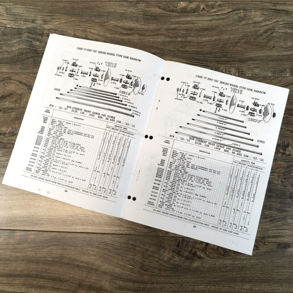 Case S138 SA138 S139 & SA139 Wheel Type Disk Harrow Parts Manual Catalog Book - Image 5