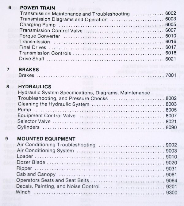 Case 1150D 1155D Crawler Bull Dozer Loader Service Manual Repair Shop Book - Image 4