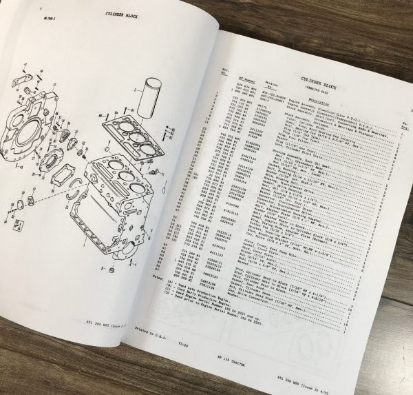 Massey Ferguson 150 Tractor Service Parts Manual Repair Shop Catalog Book Set - Image 11