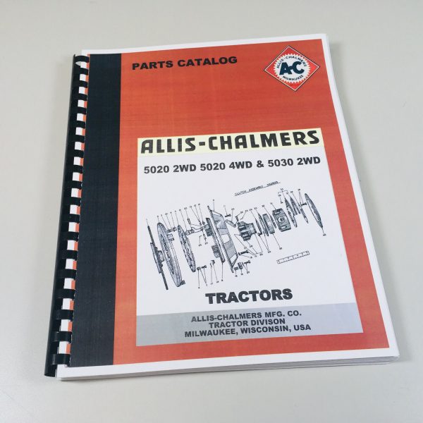 Allis Chalmers 5020 5030 2Wd 4Wd Tractor Parts Manual Catalog