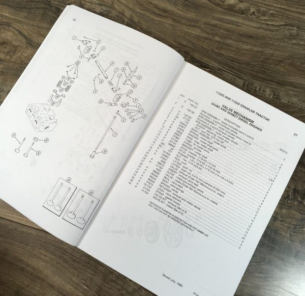 Case 1150D 1155D Crawler Dozer Loader Service Manual Parts Catalog Operators Set - Image 9