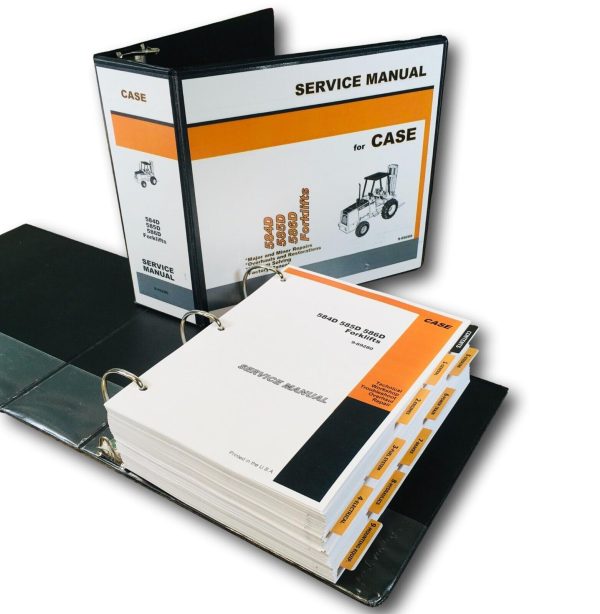 Case 584D 585D 586D Forklift Service Manual Repair Shop Technical Book Workshop