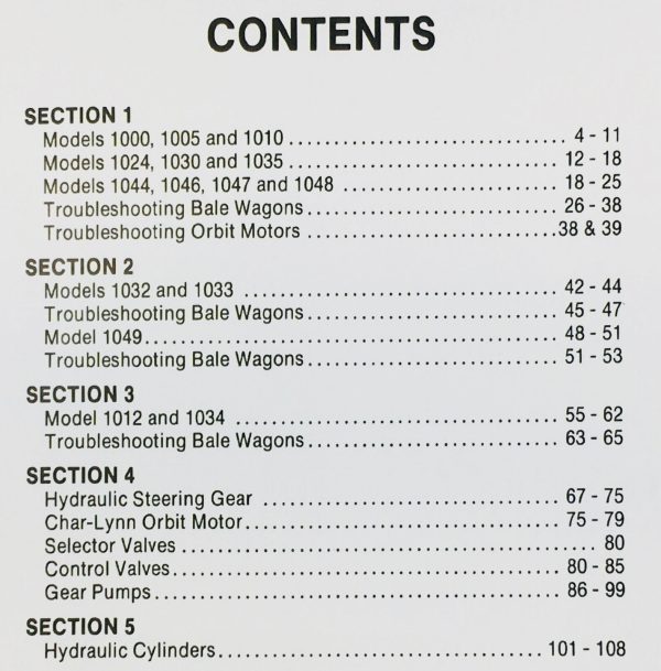 New Holland 1030 1032 1033 1034 Stackliner Bale Wagon Service Repair Manual - Image 2