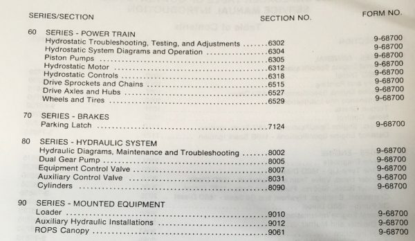 Case 1835 Uni-Loader Skidsteer Service Manual Parts Catalog Operators Owners Set - Image 3