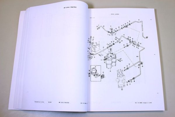 Massey Ferguson Mf 2705 Tractor Parts Catalog Manual Book Exploded View Assembly - Image 6