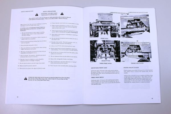 Allis Chalmers One-Ninety & Xt Series Iii Tractors Operators Manual 190 & 190Xt - Image 4