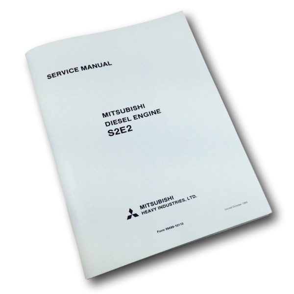 Mitsubishi Diesel Engine S6E2-T S6F-T Technical Service Repair Shop Manual