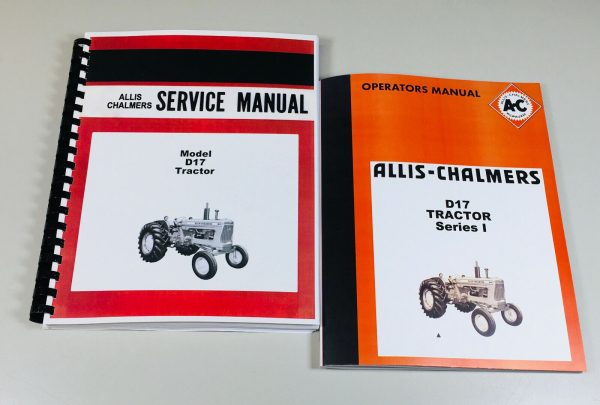 Set Allis Chalmers D-17 Series 1 Tractor Service Repair Owners Operators Manual