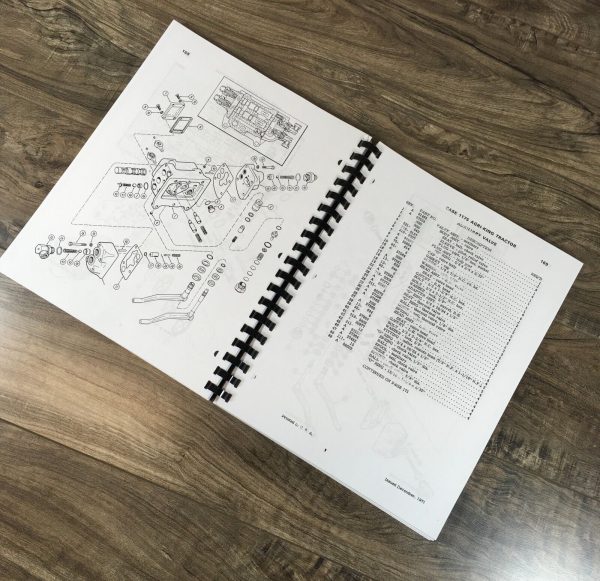 Case 1175 Tractor Parts Manual Catalog Book Assembly Schematic Exploded Views - Image 10