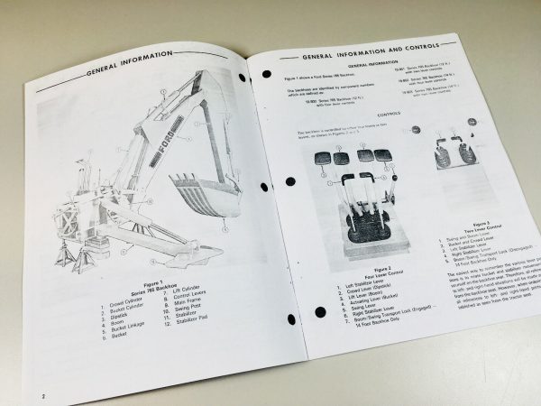 Ford 340B 445A 540B 765 Backhoe Tractor Operators Manual Owners Book Set - Image 6