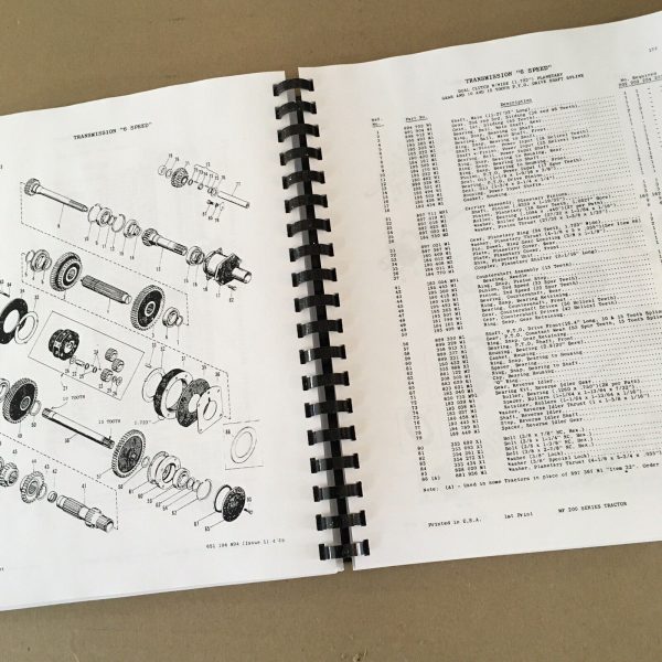 Massey Ferguson 204 Tractor Service Parts Manual Repair Shop Set Work Bull Books - Image 9