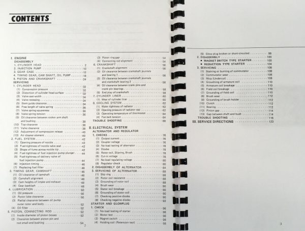 Kubota V1710-B S2200-B S2600-B Engine Service Manual Repair Shop Workshop Book - Image 2