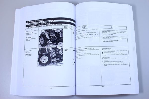 Kubota B5100 B6100 B7100 Tractor Service Operators Repair Shop Manual Book Set - Image 8