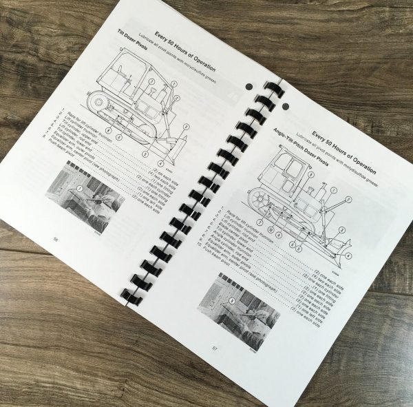 Case 1150D 1155D Crawler Dozer Loader Service Manual Parts Catalog Operators Set - Image 7